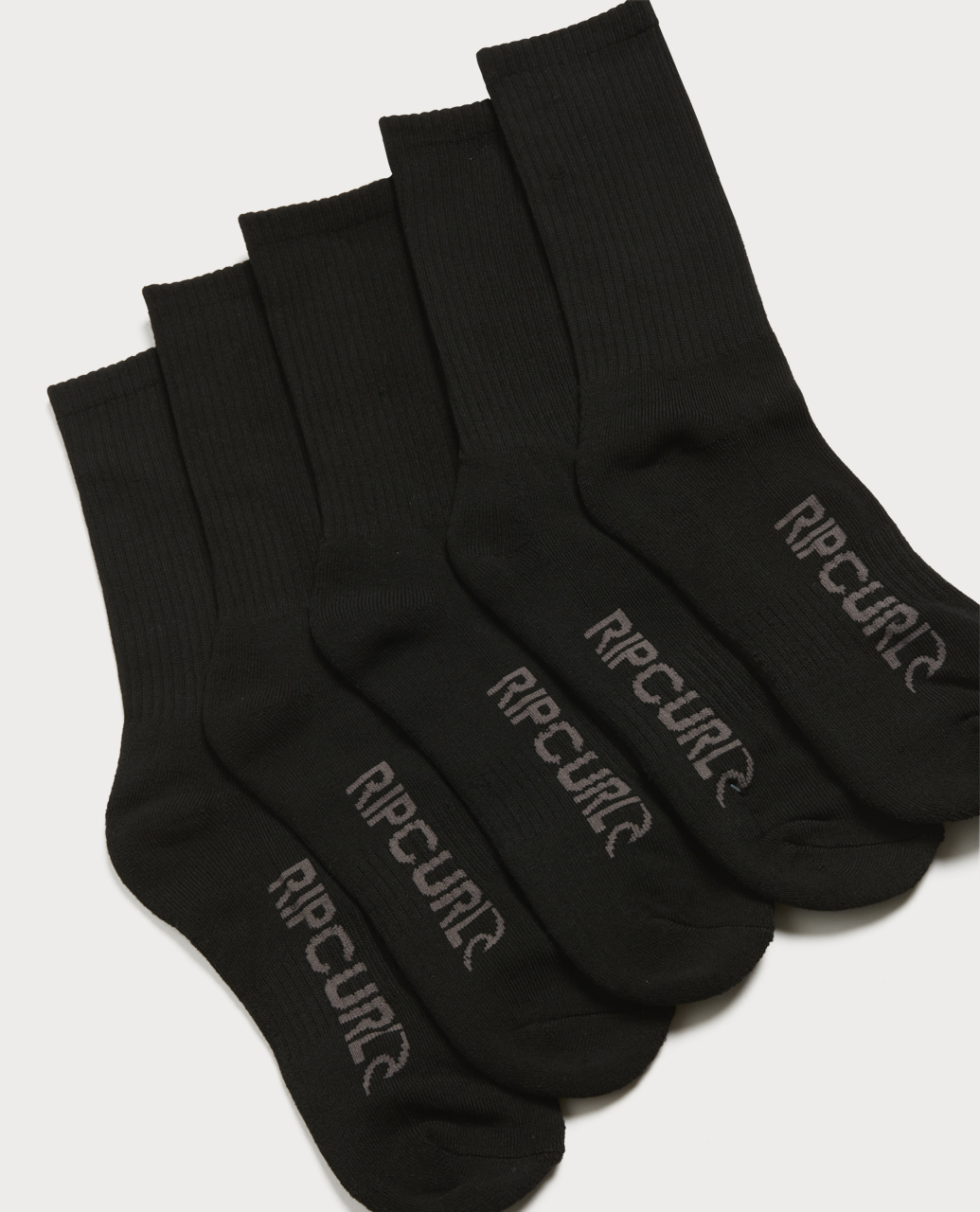 School Crew Sock 5-Pk Black