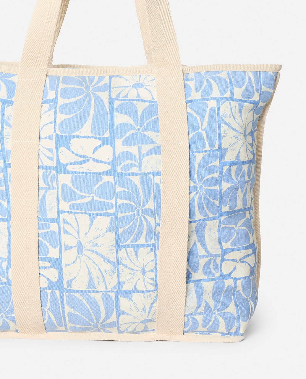 Mixed Canvas 31l Tote Blue