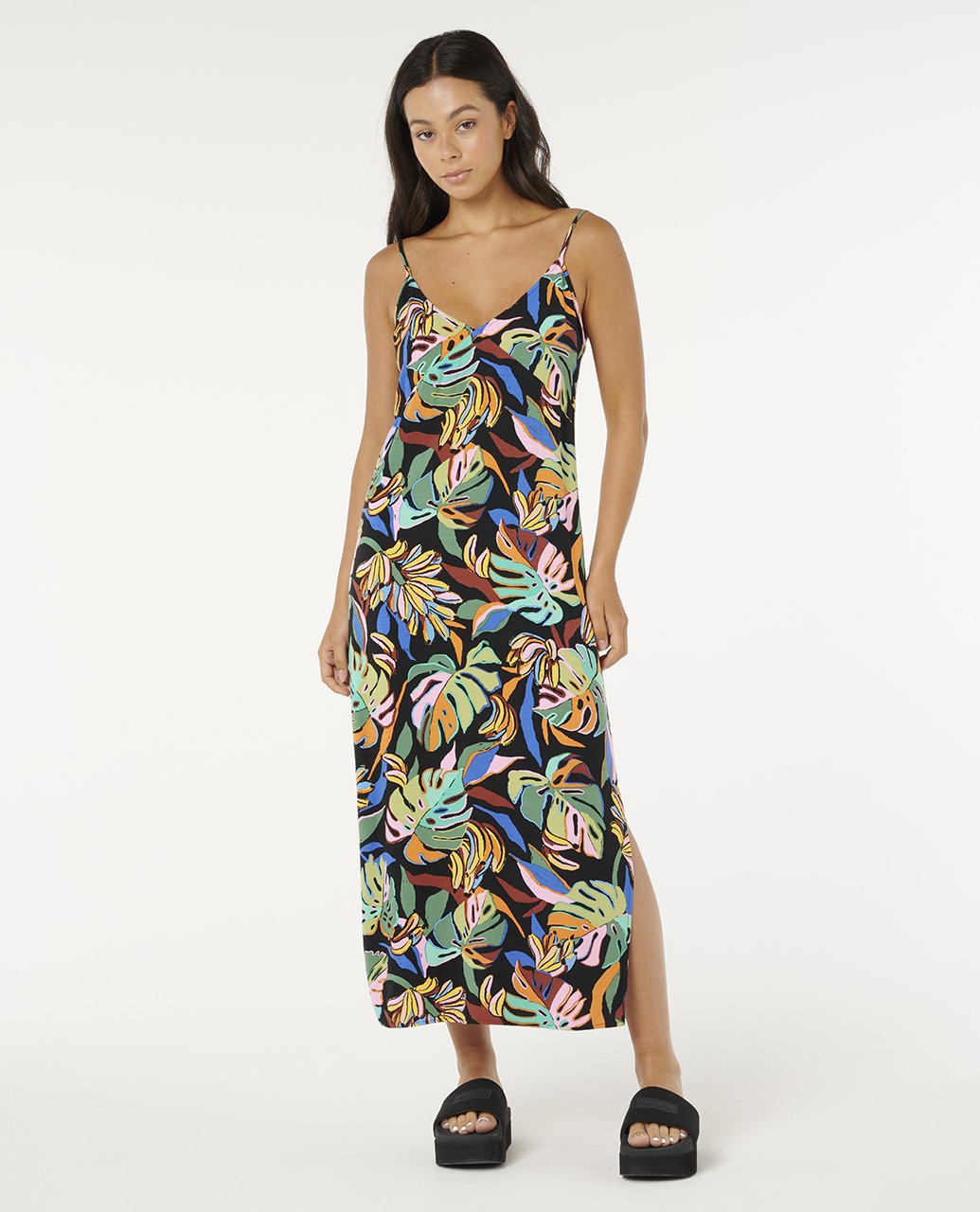 Sunset Luau Midi Dress Mango