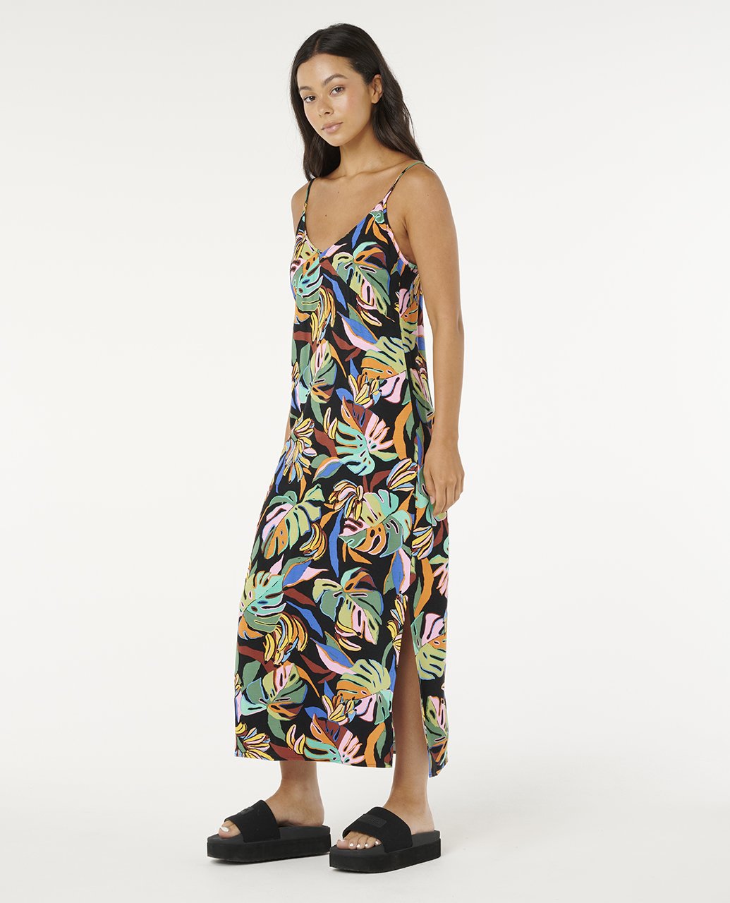 Sunset Luau Midi Dress Mango