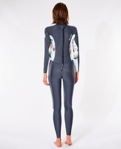 Women Dawn Patrol 3/2mm Back Zip Charcoal