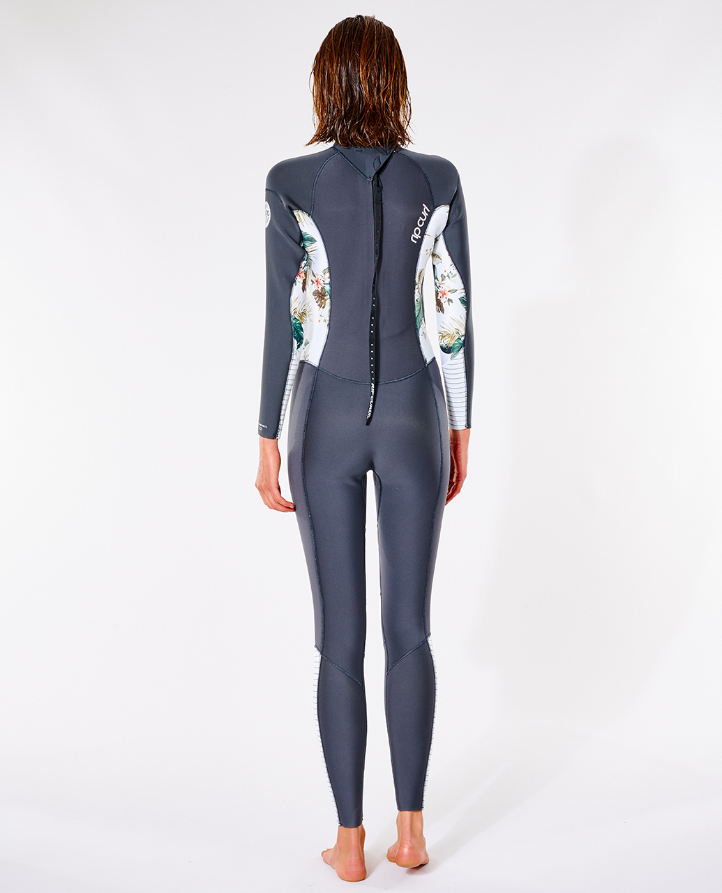 Women Dawn Patrol 3/2mm Back Zip Charcoal